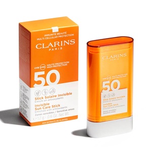 Clarins, Clarins Sun - Invisible Sun Care Stick SPF50, Clarins Sonnenschutz-Stick für das Gesicht UVA/UVB 50+