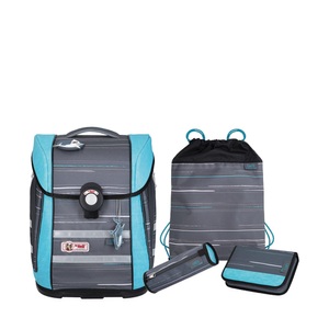 MC NEILL, Mc Neill Set: Rucksack & Etui Set: Rucksack & Etui, MCNEILL Schulranzen-Set ERGO PRIMERO 9633211000 LINES McTaggie 4-teilig