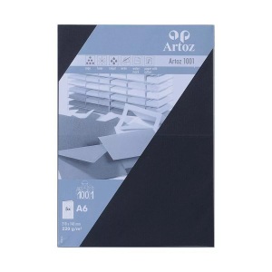 Artoz, ARTOZ Karten 1001 A6 107322262 220g. schwarz 5 Blatt, ARTOZ Karten 1001 A6 107322262 220g, schwarz 5 Blatt