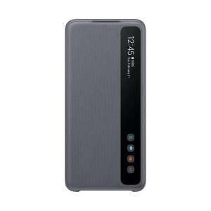 Samsung, Samsung Clear View - Booklet (Passend für Modell: Samsung Galaxy S20), Samsung - Clear View (Galaxy S20), Bookcase für Smartphones, Grau