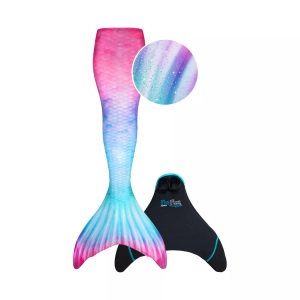 Fin Fun, Fin Fun Meerjungfrau Flosse Bronzed Emerald Adult S Rot, Fin Fun - Meerjungsfrau Mermaidens Fiji Fantasy Adult, XS, Rot