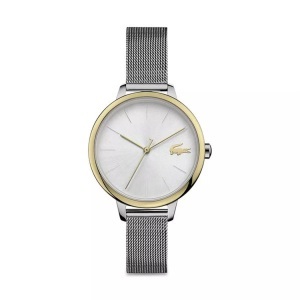 Lacoste, Lacoste 2001127 Frauen's Cannes Silber Ton Armbanduhr Quarz/Edelstahl, Lacoste - Analoguhr, Cannes, 34mm, Silber