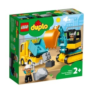 undefined, LEGO DUPLO 10931 Bagger und Laster, LEGO® Konstruktionsspielsteine »Bagger und Laster 1093«