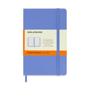MOLESKINE, Moleskine Notizbuch Pocket/A6 Liniert, Hortensien Blau, Moleskine Notizbuch, HC, Pocket/A6, liniert, hortensienblau, 192 Seiten, 850796