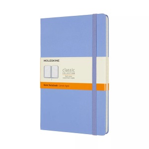 MOLESKINE, Moleskine Notizbuch Large/A5 Liniert, Hortensien Blau, Moleskine Notizbuch, HC, L/A5, liniert, hortensienblau, 208 Seiten, 850819
