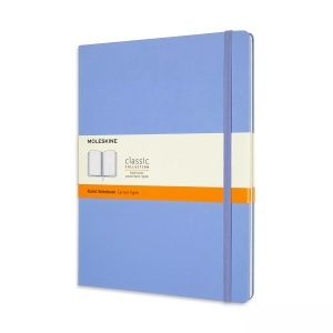 MOLESKINE, Moleskine Notizbuch Extra Large Liniert, Hortensien Blau, Moleskine Notizbuch, HC, XL, liniert, hortensienblau, 192 Seiten, 850833