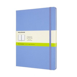 MOLESKINE, Moleskine Notizbuch Extra Large Blanko, Hortensien Blau, Moleskine Notizbuch, HC, XL, blanko, hortensienblau, 192 Seiten, 850840