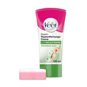 Veet, Veet Dusch-Haarentfernungs-Creme (150 ml), Veet Pure Dusch-Enthaarungscreme