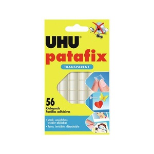 UHU, UHU patafix 48815 48815 Doppelseitiges Klebeband UHU® Patafix Transparent 56 St., Uhu Patafix Kleber transparent 56 Stück