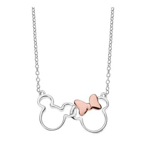 Disney, Halskette Mit Anhänger Damen Zweifarbig 38+2CM, 