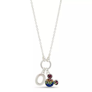 Disney, Halskette Mit Anhänger Damen Silber 38+2CM, Disney - Halskette mit Anhänger, Mickey Mouse, 38+2CM, Silber
