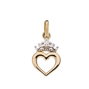 Disney, Halskette Mit Anhänger Damen Gold 6mm, Disney - Halskette mit Anhänger Princess, 40.5CM, Gold