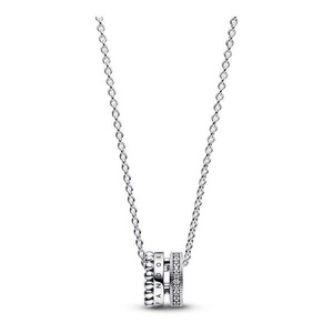 Pandora, Pandora Signature Collier mit Anhänger Damen, Pandora Signature Halsschmuck Damen