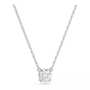 Swarovski, Halskette Damen Silberfarben ONE SIZE, Swarovski - Halskette, Stilla, One Size, Silberfarben