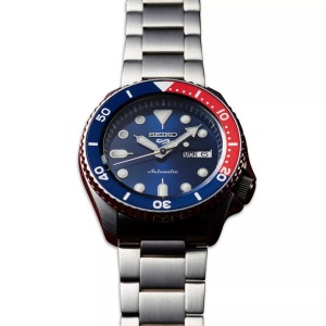 Seiko, Seiko 5 Sports SRPD53K1 Automatic Stahlband, Seiko - Automatikuhr, 5 Sports, 43mm, Silber