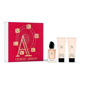 Armani, Set Sì Eau De Parfum + Duschgel + Bodylotion Unisex Set, Giorgio Armani Eau de Parfum »Si Eau de Parfum Set«, (3 tlg.)