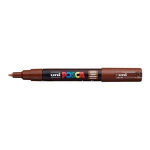 uni-ball, UNI-BALL Posca Marker 7mm PC-1M BROWN brun, uni-ball Posca Marker, 0.7mm, brun, PC-1M BROWN
