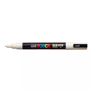 uni-ball, UNI-BALL Posca Marker 0,9-1,3mm PC-3M IVORY elfenbein, Rundspitze, uni-ball Posca Marker, 0,9-1,3mm, elfenbein, Rundspitze, PC3M elfenbe