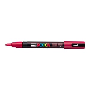uni-ball, UNI-BALL Posca Marker 0.9-1.3mm PC-3M Dark red dunkelrot, uni-ball Posca Marker, 0.9-1.3mm, dunkelrot, PC-3M Dark r