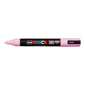 uni-ball, UNI-BALL Posca Marker 1,8-2,5mm PC-5M L.PINK hellrosa, Rundspitze, uni-ball Posca Marker, 1,8-2,5mm, hellrosa, Rundspitze, PC5M hellros