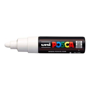 uni-ball, UNI-BALL Posca Marker 4.5-5.5mm PC-7M WHITE weiss, Rundspitze, uni-ball Posca Marker, 4.5-5.5mm, weiss, Rundspitze, PC-7M WHITE