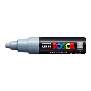 uni-ball, UNI-BALL Posca Marker 4.5-5.5mm PC-7M GREY grau, Rundspitze, uni-ball Posca Marker, 4.5-5.5mm, grau, Rundspitze, PC-7M GREY