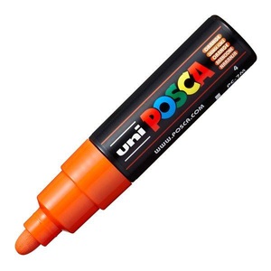 uni-ball, UNI-BALL Posca Marker 4.5-5.5mm PC-7M ORANGE orange, Rundspitze