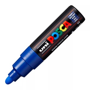 uni-ball, UNI-BALL Posca Marker 4.5-5.5mm PC-7M BLUE blau, Rundspitze, uni-ball Posca Marker, 4.5-5.5mm, blau, Rundspitze, PC-7M BLUE