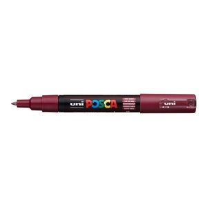 uni-ball, UNI-BALL Posca Marker 7mm PC1M RED WIN bordeaux, uni-ball Posca Marker, 0.7mm, bordeaux, PC1M RED WIN
