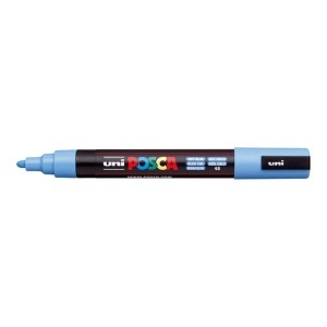 uni-ball, UNI-BALL Posca Marker 1,8-2,5mm PC5M SKYBLUE himmelblau, Rundspitze, uni-ball Posca Marker, 1,8-2,5mm, himmelblau, Rundspitze, PC5M himmelb
