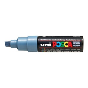 uni-ball, UNI-BALL Posca Marker 8mm PC8KSLATEGRE schiefergrau, Keilspitze, uni-ball Posca Marker, 8mm, schiefergrau, Keilspitze, PC8K schiefe