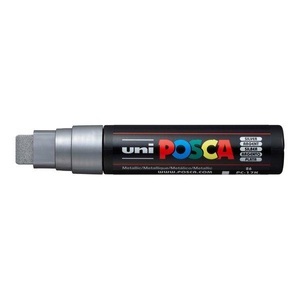 uni-ball, UNI-BALL Posca Marker 15mm PC17K SILVER MET, silber