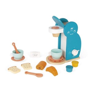 Janod, Janod® Espresso Maschine mit Zubehör, 14 Teile, Janod - Rollenspiele Espresso-Maschine