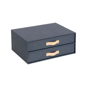 BIGSO, Schubladenbox Schubladenbox, Bigso Box of Sweden - Schubladenbox, 33X25.5X14.5CM, Nachtblau