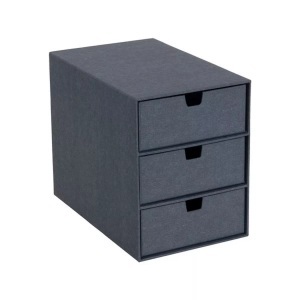 BIGSO, Schubladenbox Schubladenbox, Bigso Box of Sweden - Schubladenbox, 16X25X20.5CM, Nachtblau