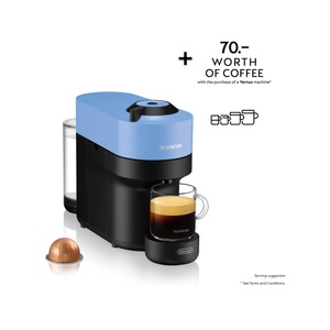 De Longhi, De Longhi ENV90.A Vertuo Pop Kaffeemaschine blau, Nespresso Vertuo Pop Kaffeemaschine von De'Longhi Pacific Blue