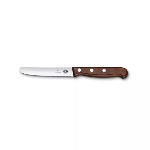 Victorinox Schweiz, Victorinox Wood Tomaten- und Tafelmesser - Braun - 11 cm - Schweiz, Victorinox Gemüsemesser »11 cm«, (1 tlg.)