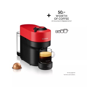 Krups, Kaffeemaschine NESPRESSO KRUPS Vertuo POP XN9205CH, Krups Nespresso Vertuo Pop, Spicy Red Nespresso Maschine ? Rot