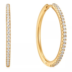 ANIA HAIE, ANIA HAIE Creolen Damen Gold 23mm, ANIA HAIE Damen Creolen GLAM ROCK