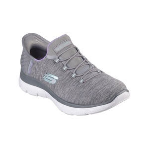 Skechers, Skechers Slip-On Sneaker »SUMMITS DAZZLING HAZE«, mit dezenten Kontrastdetails, Skechers Summits - Dazzling Haze - Schuhe - Damen Grey / Multi 38