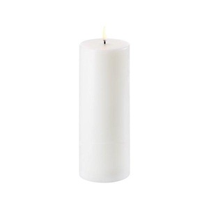UYUNI, UYUNI - LED-Kerze NORDIC-LED - Wachs - weiss - 20 cm, UYUNI - LED-Kerze NORDIC-LED - weiss - Wachs - 20 cm
