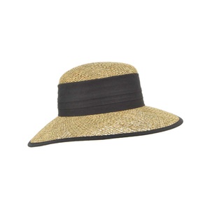 Seeberger, Strohhut Seeberger natur/schwarz, Seeberger - Strohhut, für Damen, Nature One Size