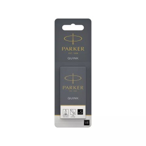 Parker, Parker Tintenpatrone Schwarz, Farbe, PARKER Tintenpatrone Quink 1950402 schwarz, 5 Stück