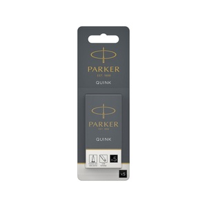 Parker, Parker Tintenpatrone Schwarz, Farbe, PARKER Tintenpatrone Quink 1950402 schwarz, 5 Stück