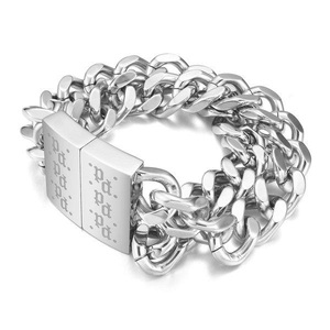 Police, Armband Damen Silber 20cm, Police SIGNATURE LINK Armschmuck Herren