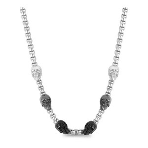 Police, Halskette Mit Anhänger Damen Silber 57cm, Police PEAGN0000901 Halskette Herren