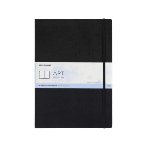 undefined, Moleskine Kreativ Notizbücher, Aquarell-Notizbuch, A3, 200G-Aquarellpapier, Hard Cover, Schwarz, Moleskine Aquarell-Notizbuch, HC, A3, schwarz, 60 Seiten, 626765