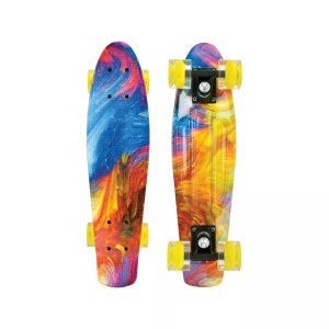 Schildkröt, Retro Skateboard Hurricane Multicolor, Schildkröt - Retro Skateboard Hurricane, Multicolor