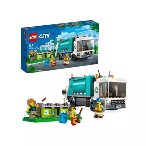 LEGO, 10001536125 Multicolor, LEGO City 60386 Müllabfuhr, Müllwagen Spielzeug für Kinder ab 5 Jahren