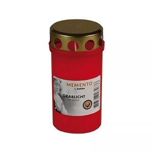 lipo, Grablicht, bolsius - Grabkerze, 120X61MM, Rot
